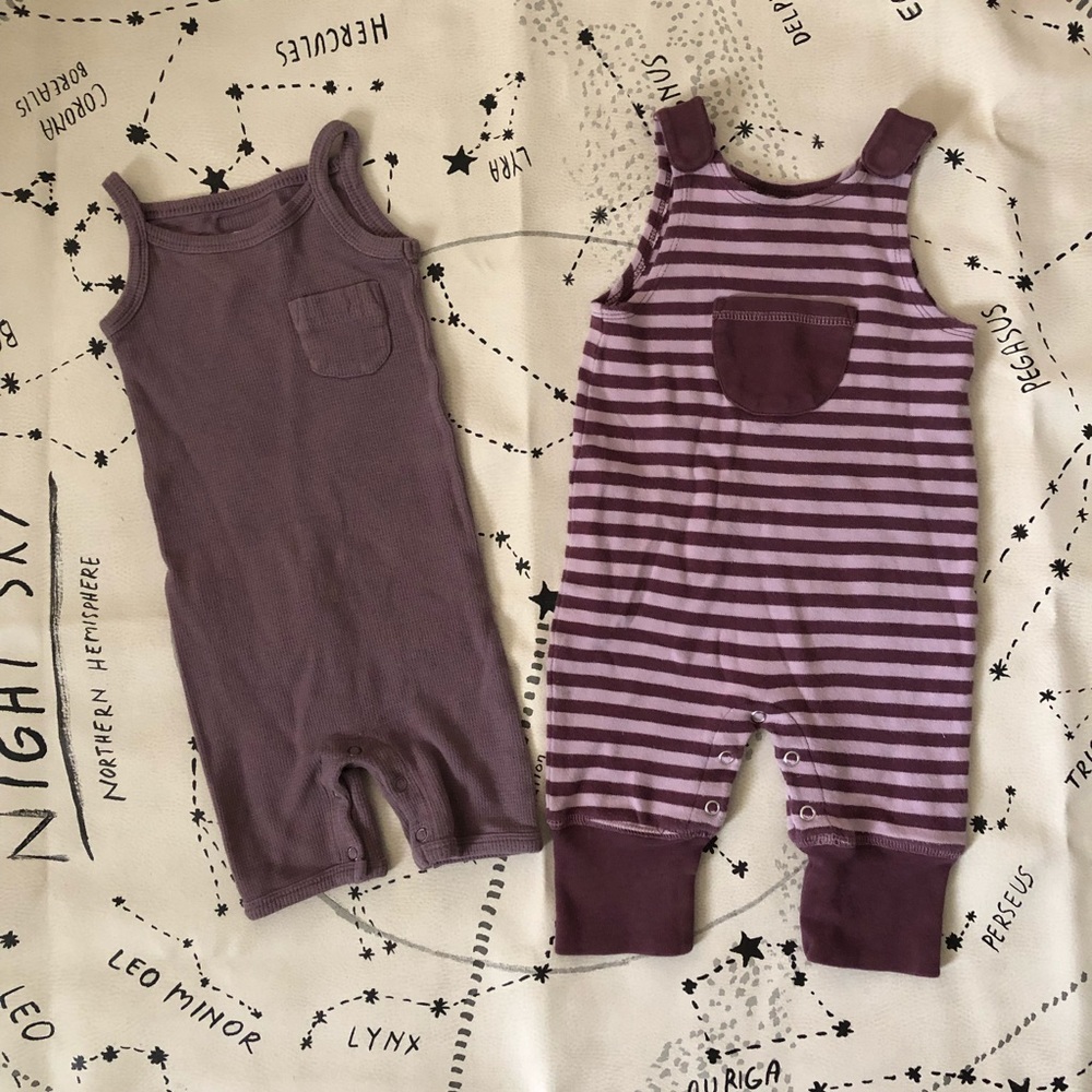 L’oved baby organic Cotton rompers 12-18 months